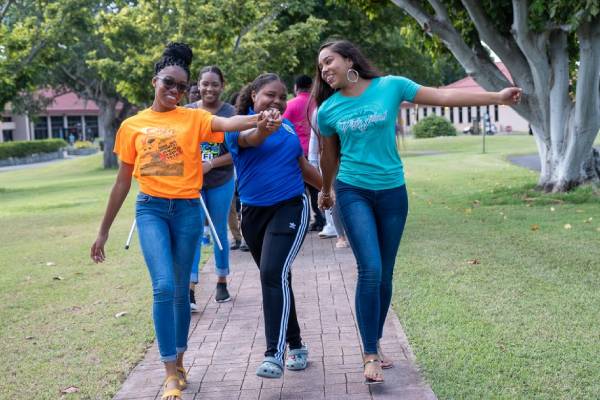 Photos of Students on the St. Croix Campus 