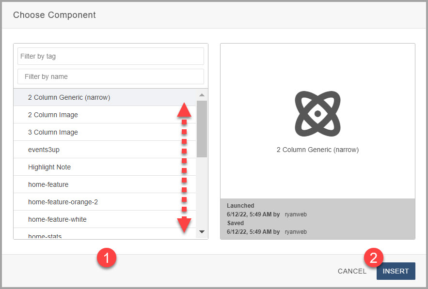 Component Steps