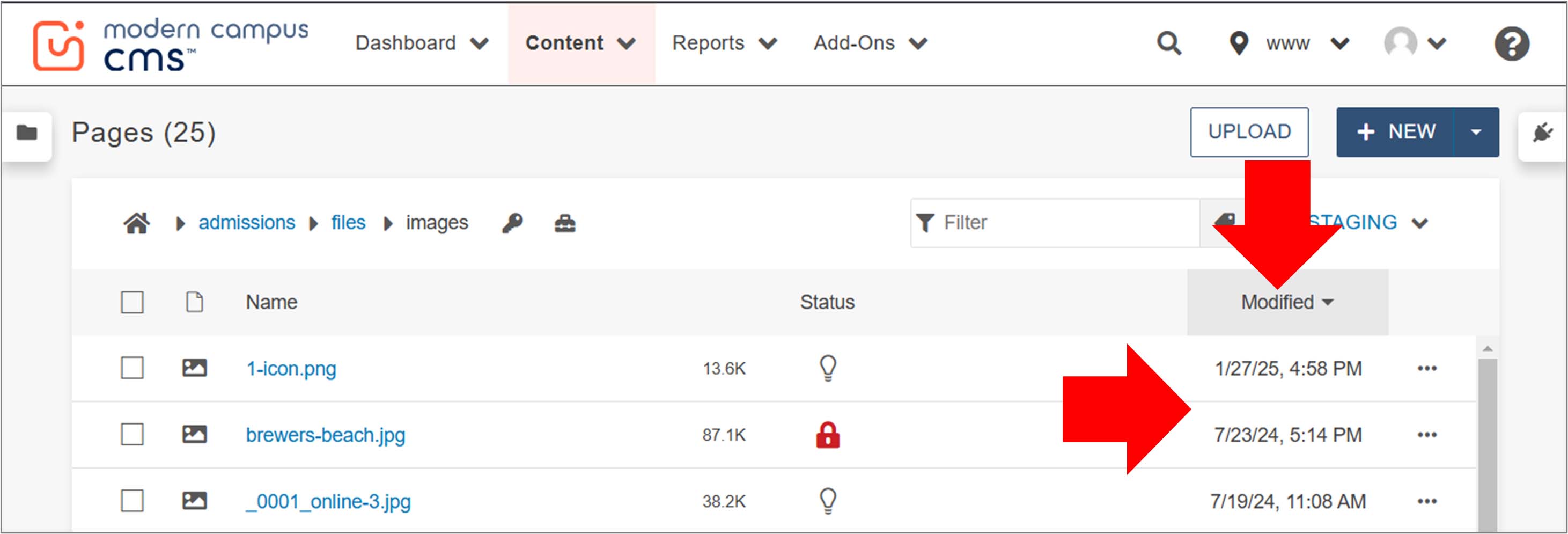 Content Sorted by Date Date Sorting
