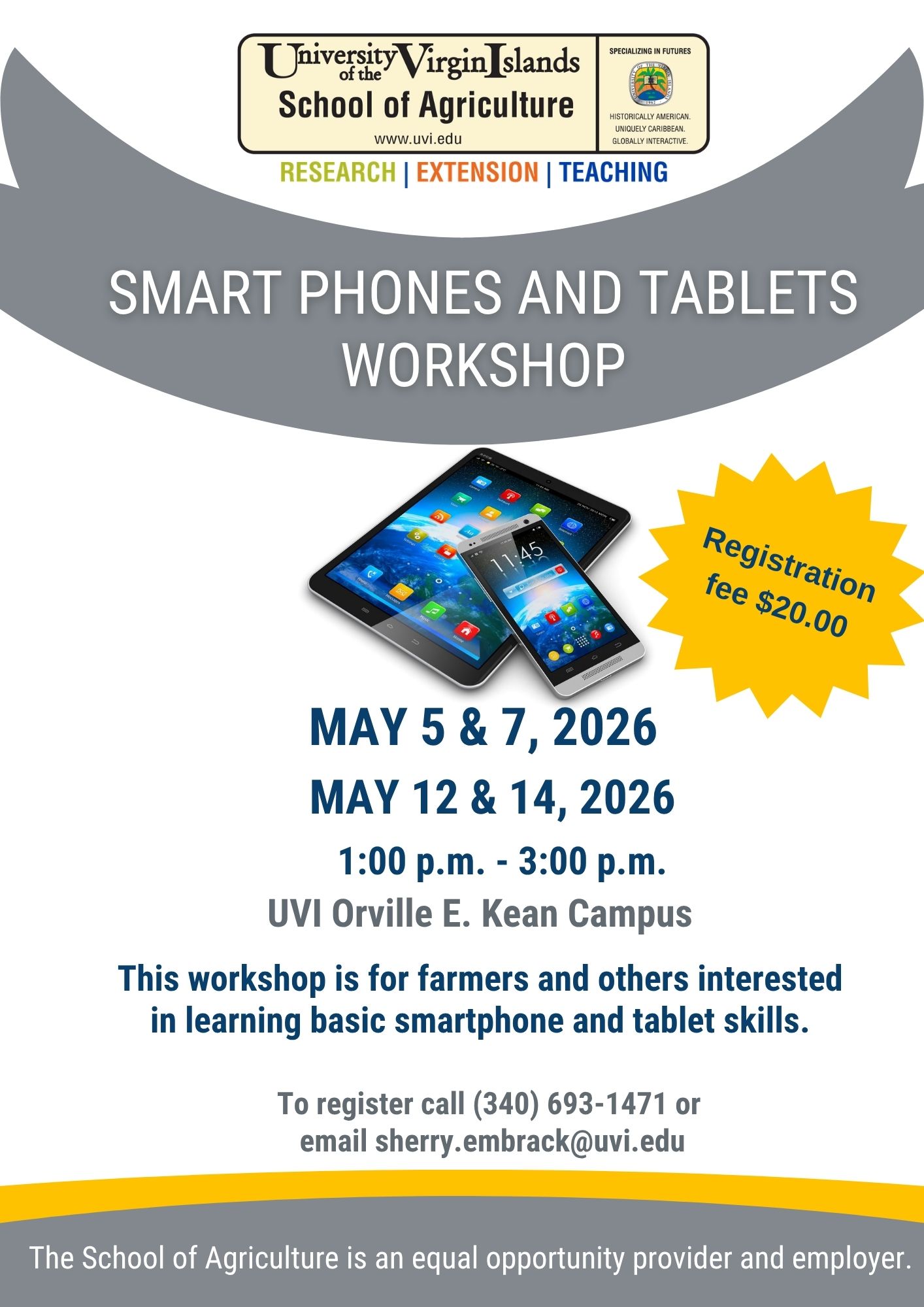 St. Thomas smartphone and tablet