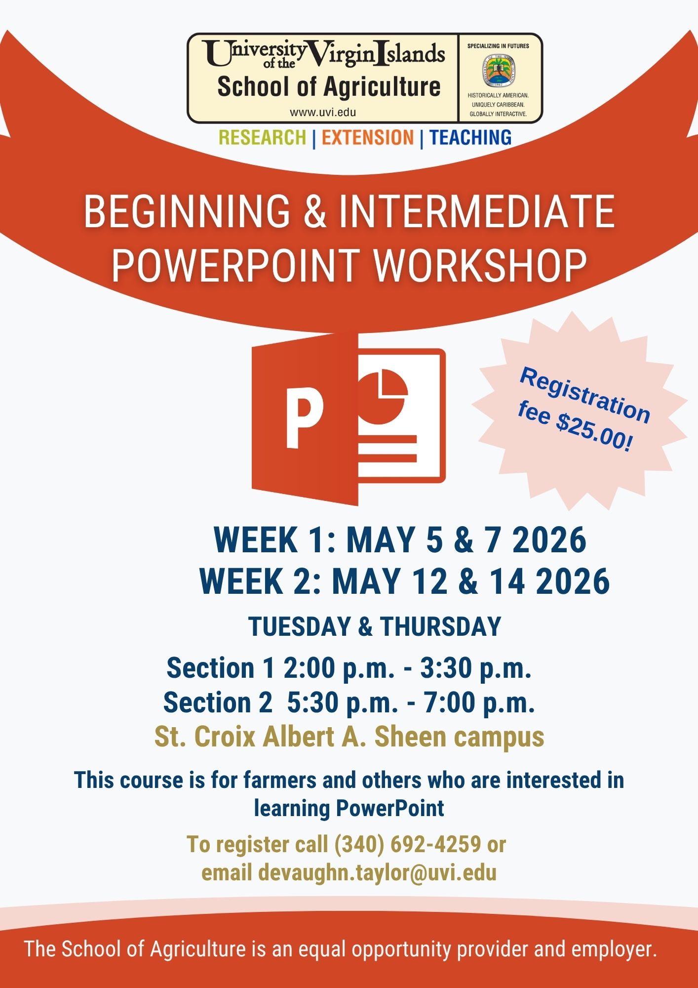 St. Croix Powerpoint workshop