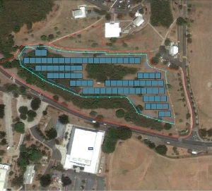 Rendering of UVI STT Campus Photovoltaic Project