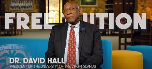 President Hall explains free tuition