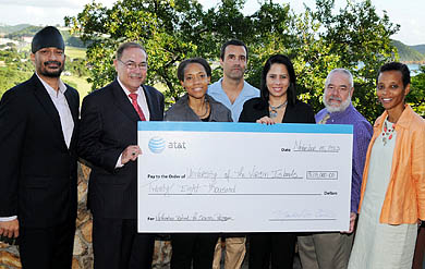 Photo of AT&T Grant Donation for UVI Summer Science Program