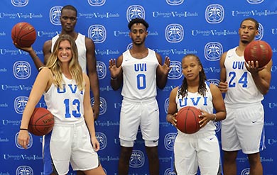 Image of UVI's Men and Women Basketball Players